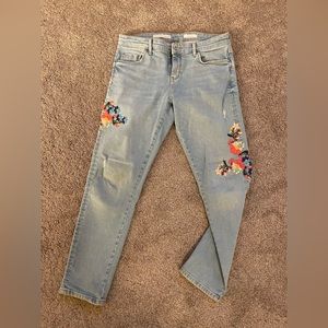 PILCRO AND THE LETTERPRESS Embroidered Jeans